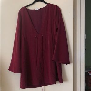 Majorelle maroon dress